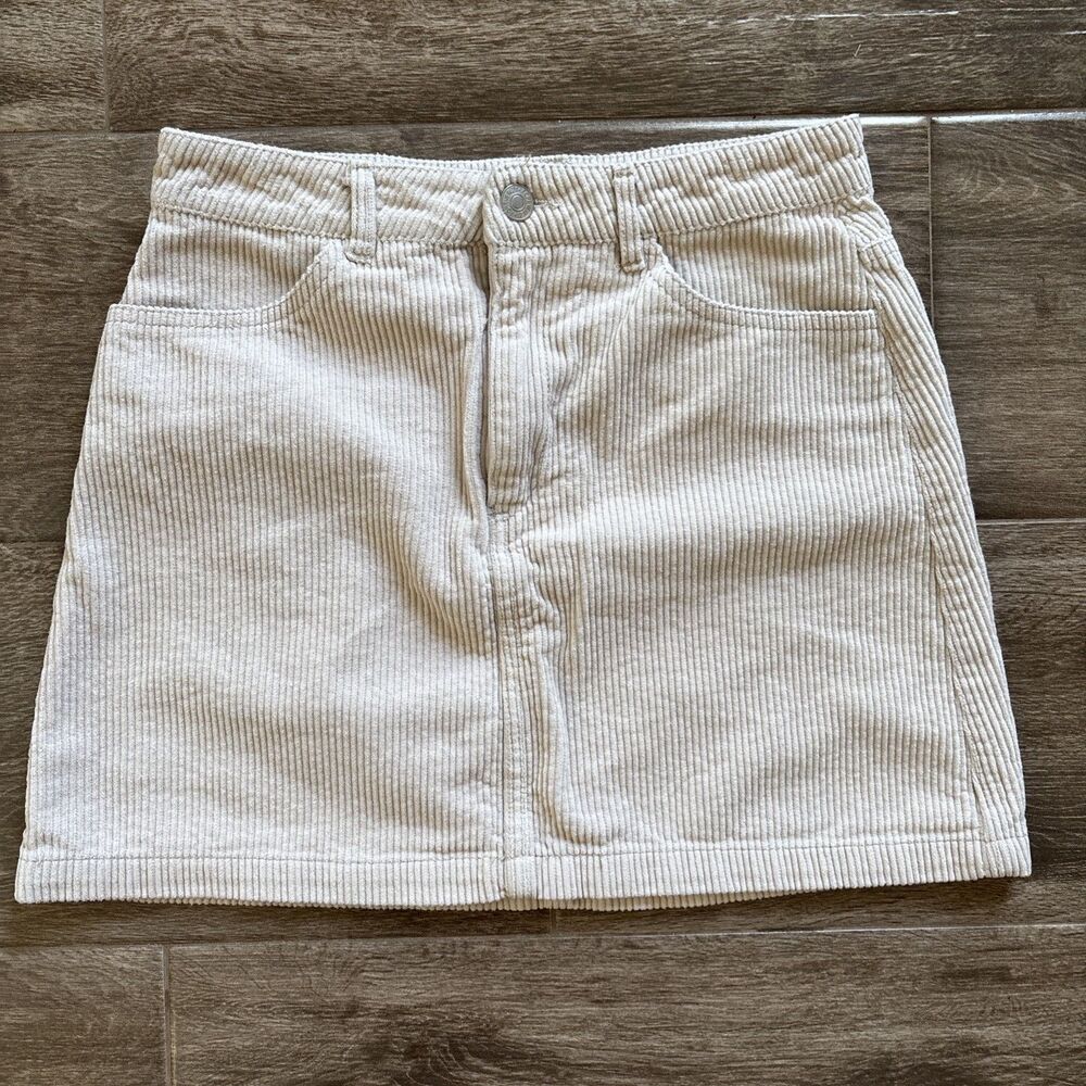 Corduroy Mini Skirt Size Small 100 Cotton Y2K Style Forever 21‎ Preppy Academia
